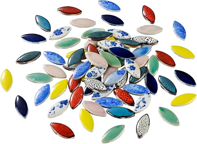 70 Pcs Petal Ceramics Mosaic Tiles by SMANTA