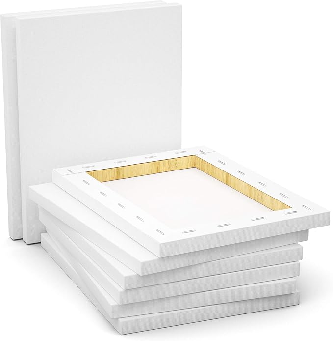 GOTIDEAL Stretched Canvas, 9x12 Inch Set of 8, Primed White - Image 4