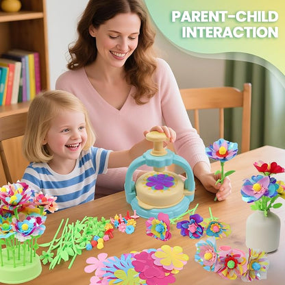 Flower Craft Kit for Kids Ages 4-8 – DIY Fabric Bouquet Toy for Girls and Boys - Image 2