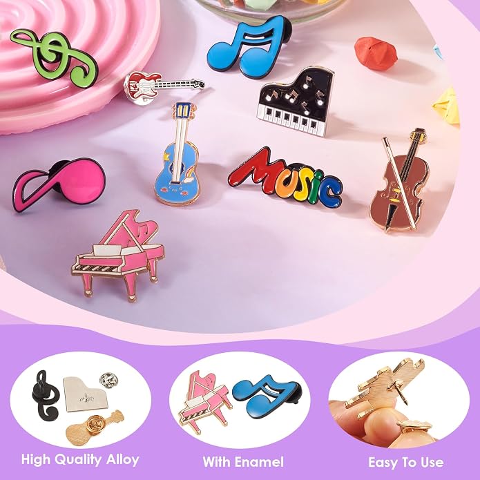 Mixed Enamel Pins for Backpacks, Beadthoven Cute Enamel Brooch Pins Set - Image 6