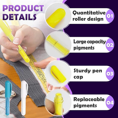 2PCS Sewing Chalk for Fabric, Wipeable and Washable Fabric Chalk for Sewing - Image 4