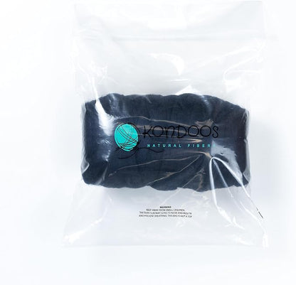 Colored Natural Wool roving, 1 lb. Best Wool - Image 2