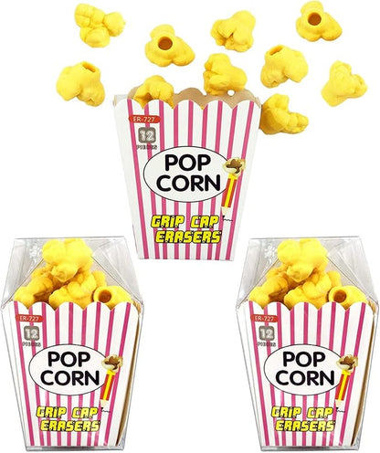 Pencil Top Erasers 36 Pack Popcorn Pencil Erasers Toppers Cap Erasers by Dreamm