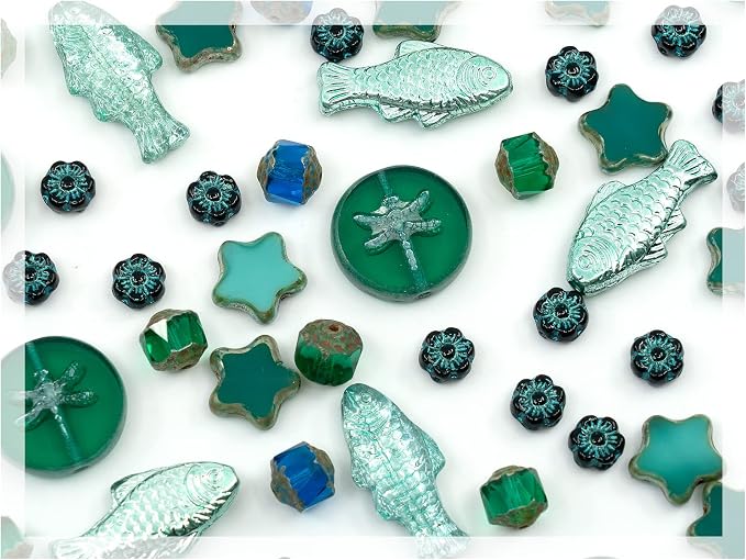 2.1oz of Glass Focal Bead Mix by CzechBeadsManufacturer