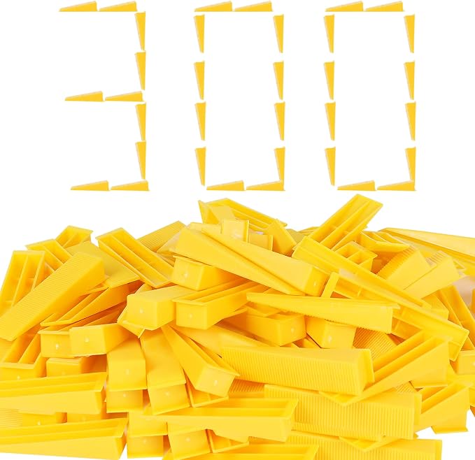 300 Pcs Reusable Leveling Wedges, Reusable Tile Leveling System Wedges by Jauyas