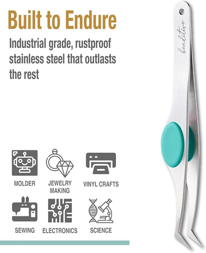Beaditive High Precision Angled Tip Tweezers - Image 5