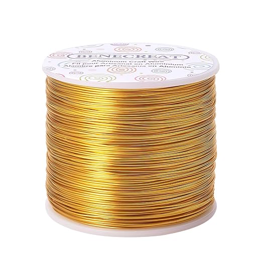 BENECREAT 20 Gauge 770FT Aluminum Wire Anodized Jewelry Craft Making Beading by BENECREAT