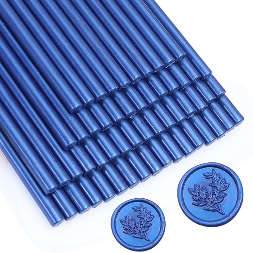 52pcs Navy Blue Wax Sealing Sticks by Andotopee
