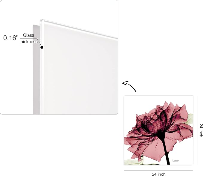 Empire Art Direct Frameless Free Floating Tempered Glass Panel Graphic Wall Art - Image 3