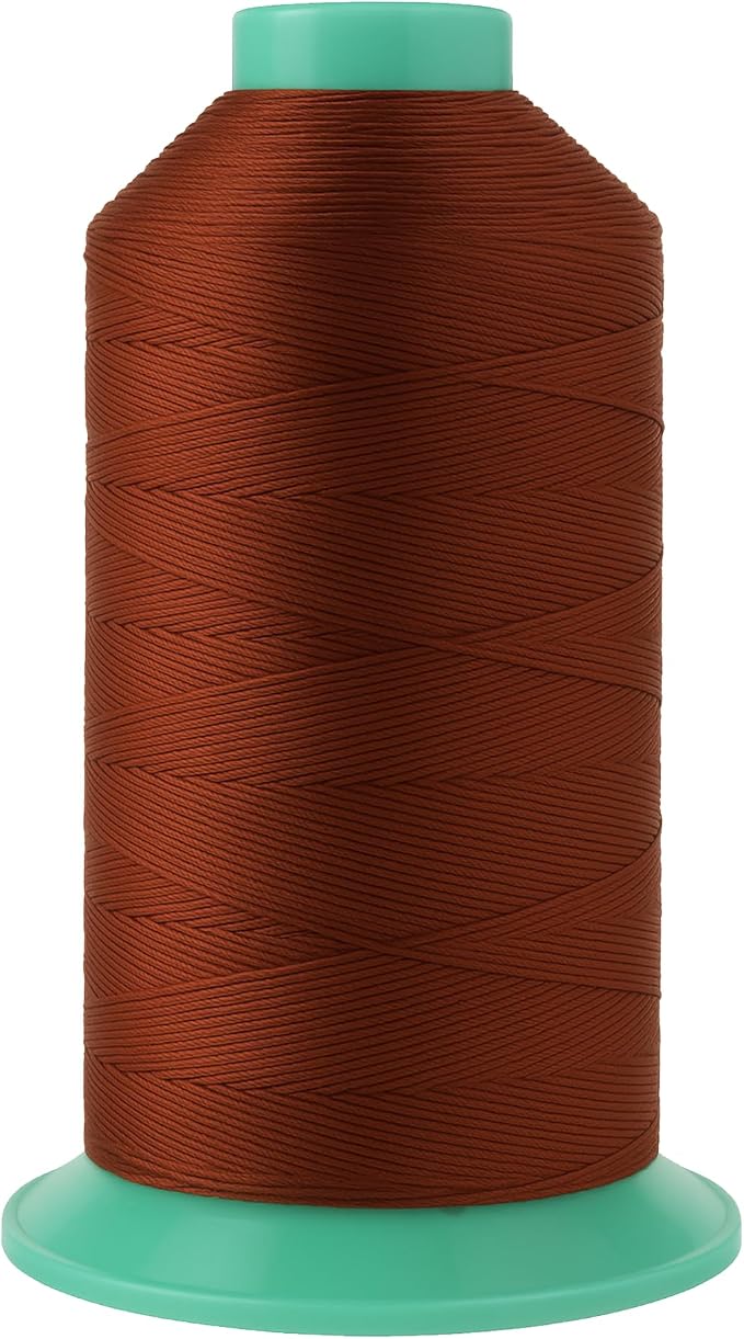 Mandala Crafts Size 277 840D T270 Bonded Nylon Thread Copper Brown Heavy Duty by MandalaCrafts