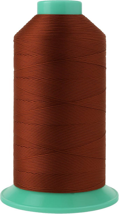 Mandala Crafts Size 277 840D T270 Bonded Nylon Thread Copper Brown Heavy Duty by MandalaCrafts