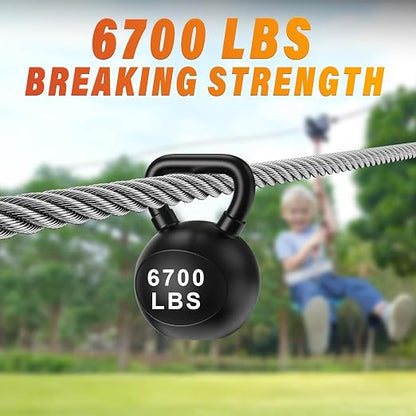Stainless Steel Cable for Railing - 100FT 1/4" T316 Wire Rope - 7 x 19 Strands - Image 4