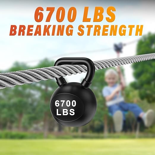 Stainless Steel Cable for Railing - 50FT 1/4" T316 Wire Rope - 7 x 19 Strands - Image 4