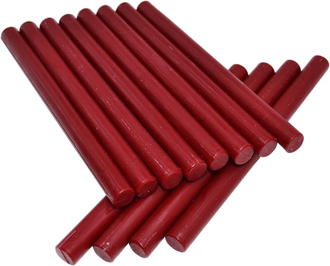 TELOSMA Matte Dark Red Glue Gun Sealing Wax Sticks Wax Seal Rod - Image 3