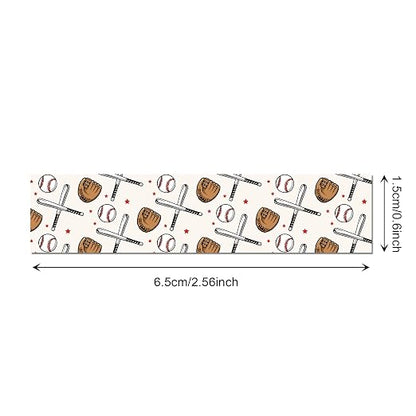 Adirasenotek 12 Rolls Sports Washi Tape, Baseball Washi Tape Decorative Paper - Image 3