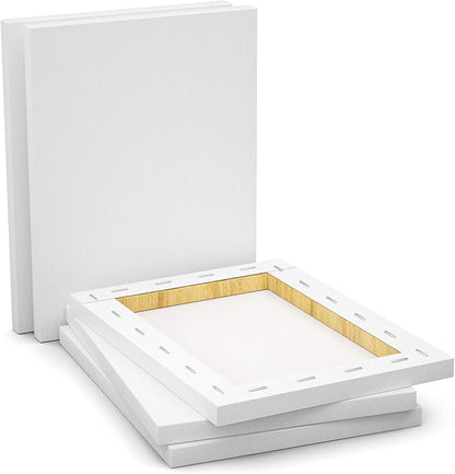 GOTIDEAL Stretched Canvas, 16x20 Inch Set of 5, Primed White - Image 4