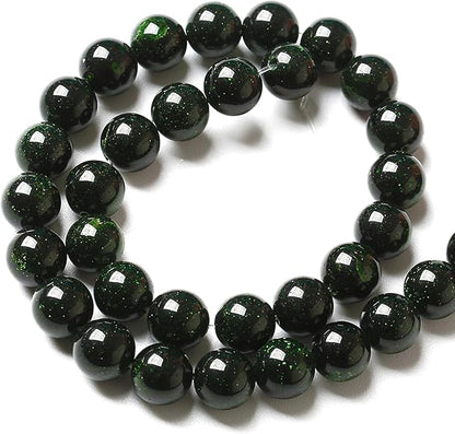 12MM 32pcs Natural Green Sandstone Energy Healing Beads Round Loose Beads - Image 5