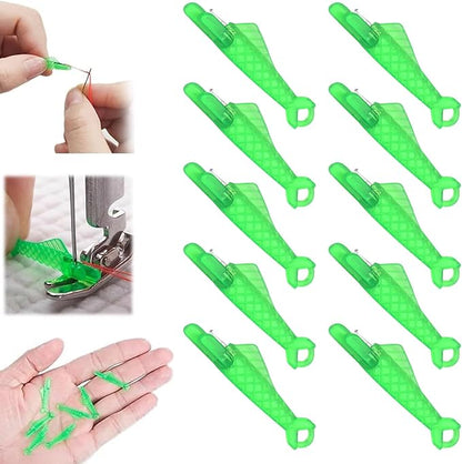 10 Pcs Fish Mouth Sewing Machine Needle Threader, 2024 New Upgraded Automatic by OTXKXBLP