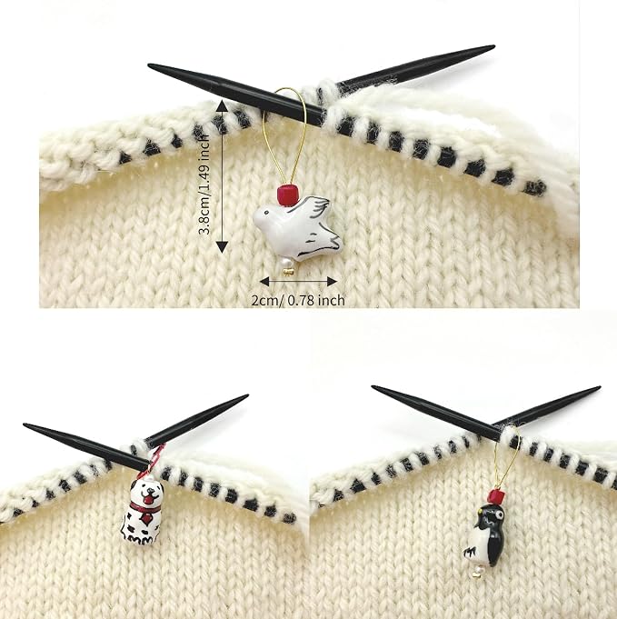 Wander wolly Handmade Animal Stitch Markers - Image 4