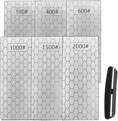 Diamond Sharpening Stone for 6 PCS Diamond Plate Honing Stone for Kitchen by ceilyweli