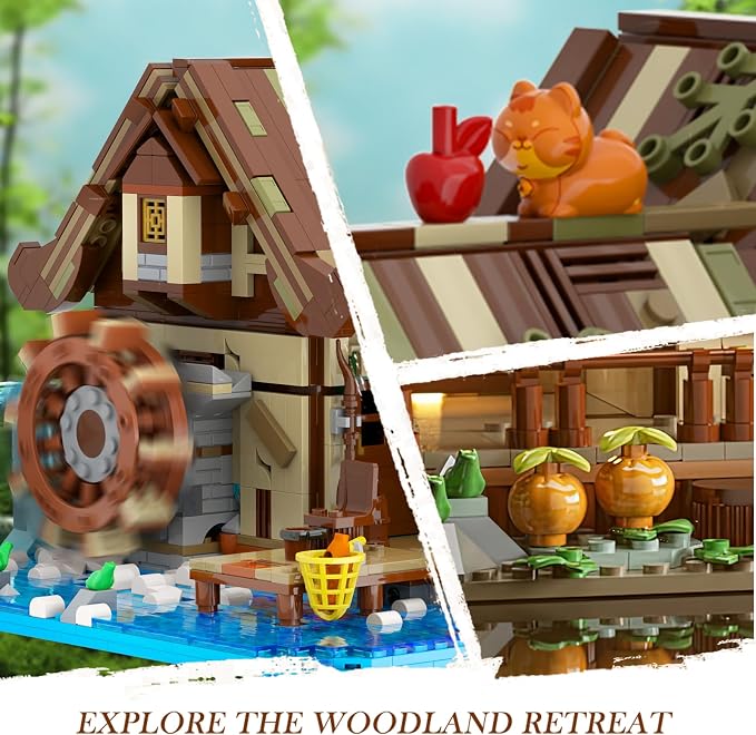 Wood Cabin Mini Building Set - Image 7