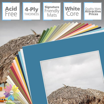 Mat Board Center, 16x20 Mixed Colors White Core Picture Mats Mattes Matting - Image 2