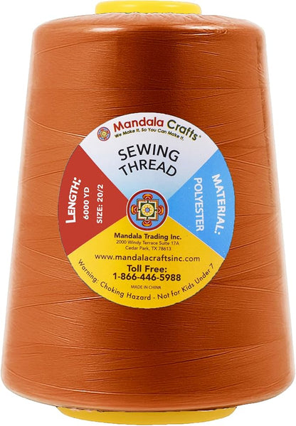 Mandala Crafts 4 Pack of Serger Threads Cones Spools - Image 4