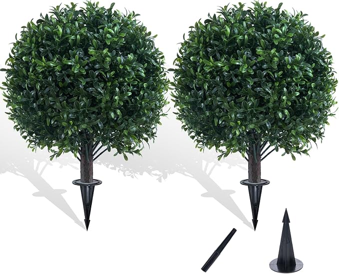 Artificial Boxwood Topiary Ball Bush by Chillchard