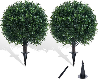 Artificial Boxwood Topiary Ball Bush by Chillchard