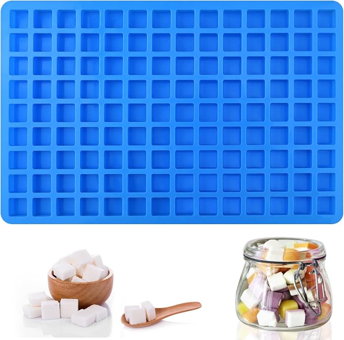 Sakolla 126 Cavities Square Candy Silicone Molds, Mini Silicone Molds by Sakolla