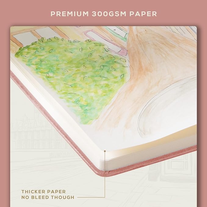 Beechmore Books A5 Sketch Book – 5.8"x8.3" Premium Vegan Leather Hardcover - Image 6
