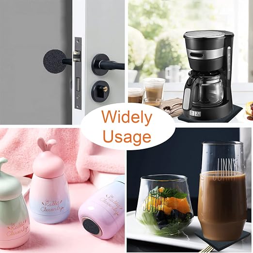 8 Pcs Black Adhesive Foam Padding, Closed Cell Foam Sheet 1/4" Thick 4 Inch X 4 - Image 7