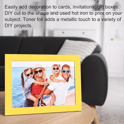 MECCANIXITY 50 Sheets Heat Reactive Foil, 20x29cm Coffee Foil Transfer Sheets - Image 5