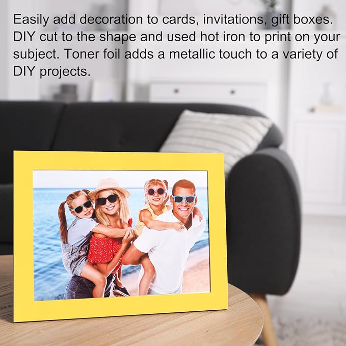 MECCANIXITY 50 Sheets Heat Reactive Foil, 20x29cm Purple Foil Transfer Sheets - Image 5