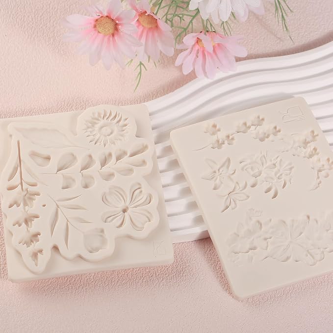 1 Pcs 3D Embossed Flower Fondant Mold, Exquisite Butterfly Lily Chocolate - Image 7