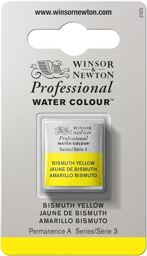 Winsor & Newton Professional Water Colour Paint, Half Pan, Bismuth Yellow by WinsorNewton