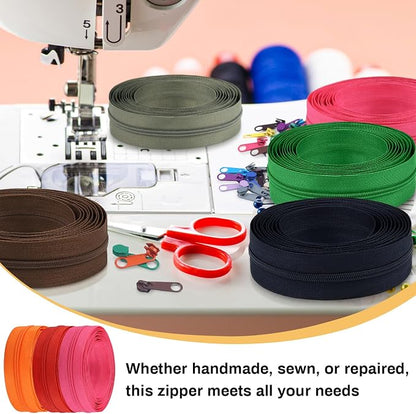 DOITEM 62 Yards 20 Pieces Sewing Zippers #3 Nylon Coil Zippers Assorted Zipper - Image 5