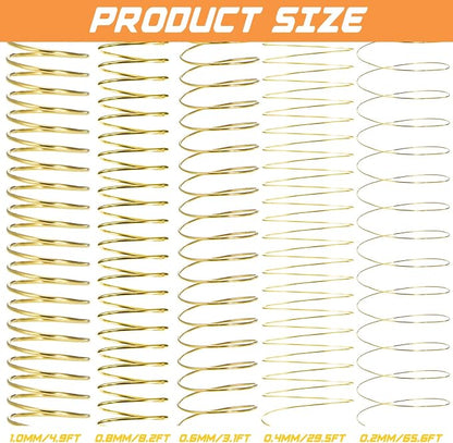 Mixweer 15 Pcs 5 Size Copper Wire 18 20 22 26 32 Gauge Tarnish Resistant - Image 2