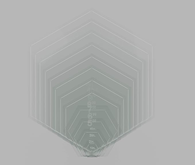 Hexagon Quilting Template Set by LaserThing