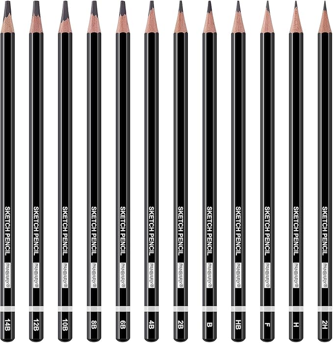 PANDAFLY Professional Drawing Sketching Pencil Set - Image 2