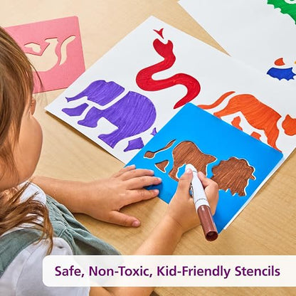 Washable Plastic Jungle Stencils - Image 5