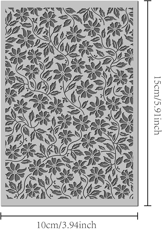 Arbuya Flowers Polymer Clay Texture Mat - Image 3