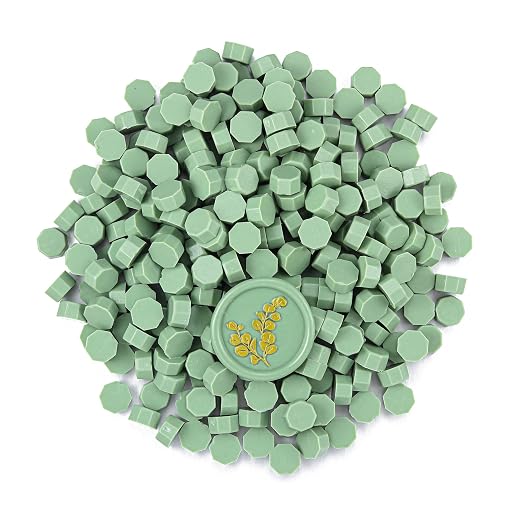 Yoption 360Pcs Sage Green Sealing Wax Beads, Sealing Wax Kit - Image 5