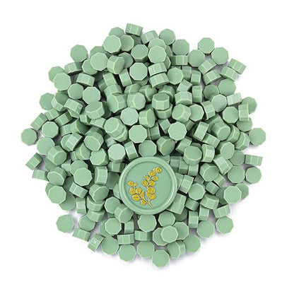 Yoption 360Pcs Sage Green Sealing Wax Beads, Sealing Wax Kit - Image 5