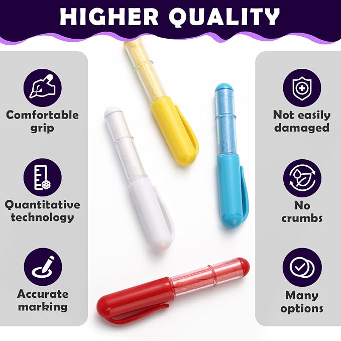 4PCS Sewing Chalk for Fabric, Wipeable and Washable Fabric Chalk for Sewing - Image 5