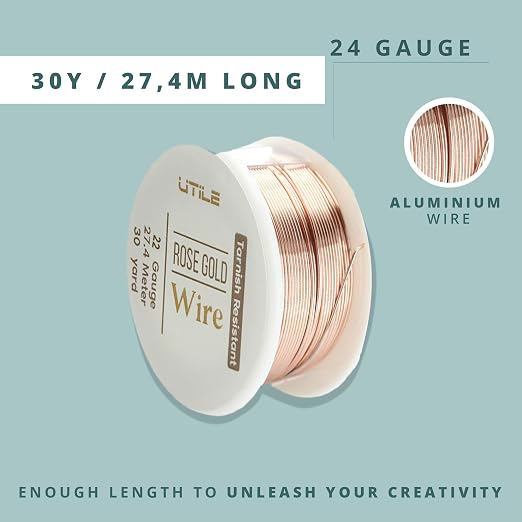 UTILE 18 20 22 24 Gauge 90 ft 99.9% Pure Soft Copper Wire - Image 4