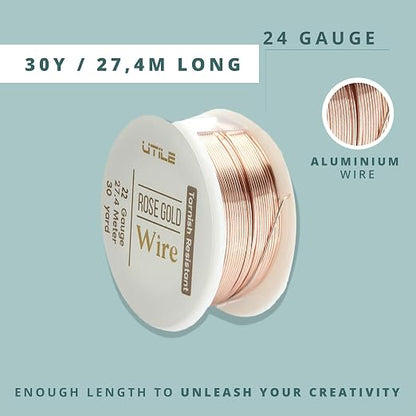 UTILE 18 20 22 24 Gauge 90 ft 99.9% Pure Soft Copper Wire - Image 4