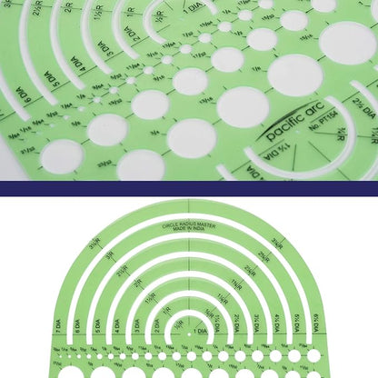 Pacific Arc Circles Radius Master Template Guide, from 1/2 Inch to 3 3/4 Inch - Image 4