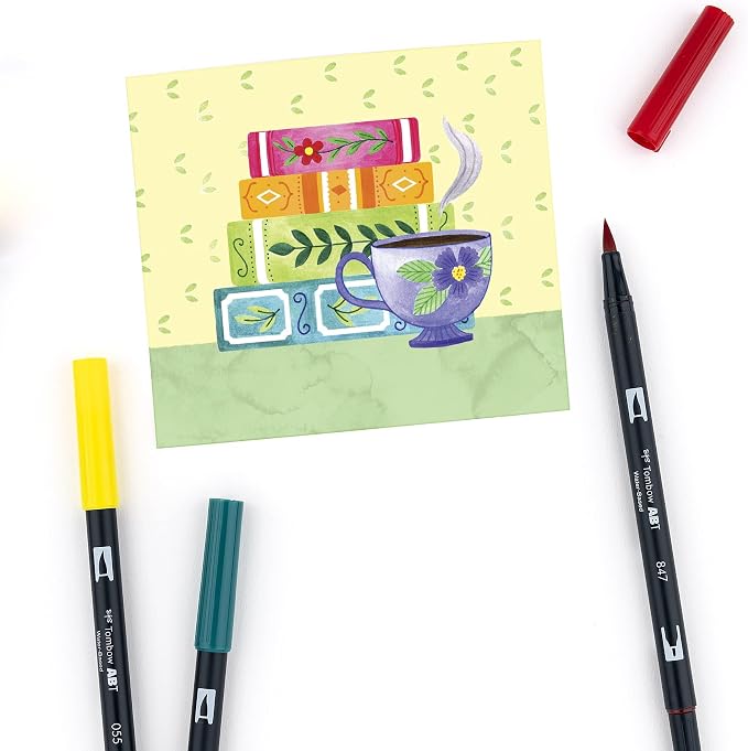 Tombow Dual Brush Marker 10-Piece Set: Primary - Image 8