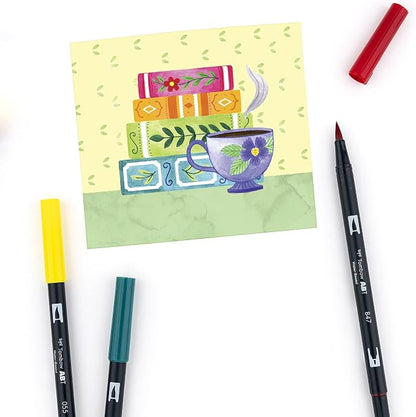 Tombow Dual Brush Marker 10-Piece Set: Primary - Image 8